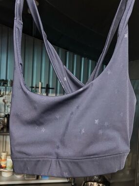 Gap Star-Print Sports Bra - Navy